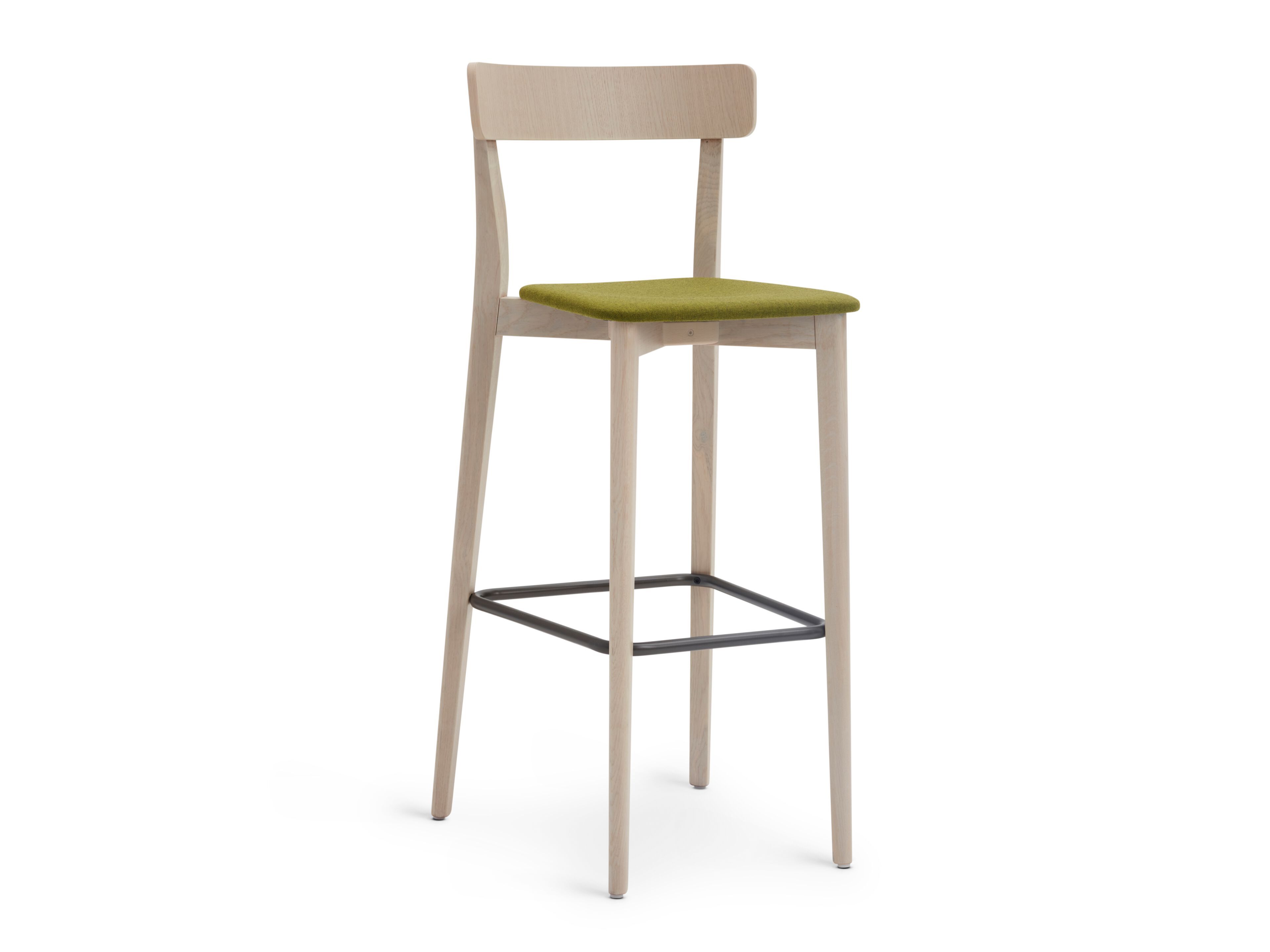Высокий стул из бука с мягким сиденьем Origins 1971 Kat ARCH-00013027
