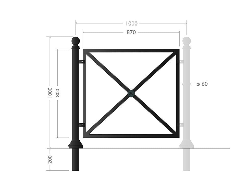 Стальные ограждения EUROCOMITALIA классическая мебель ARCH-00120003 - Вид №2