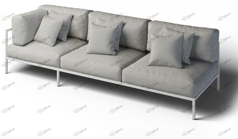 Laubo Левый угол 3-х местный садовый диван Cosi sun-id-1442563