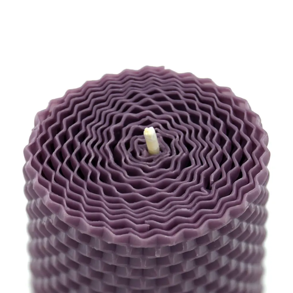 Свеча вощинная цилиндр лаванда 6x6.5 см EVIS STLM-2053211 - Вид №1