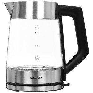 9060548 Электрочайник DEXP EK-05GKWS серебристый