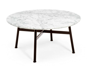 Круглый мраморный журнальный столик