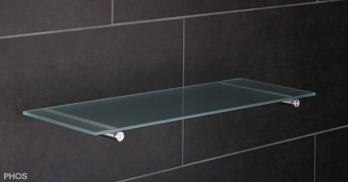 GTA16-170 Подставка для стеклянной полки, длина 17 см PHOS 