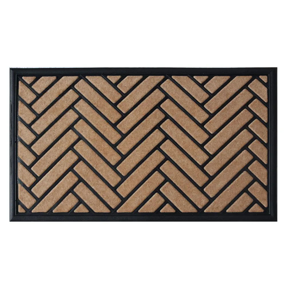 Коврик грязезащитный полиэстер Bali A3 45x75 см цвет бежевый Santreyd STLM-2120173