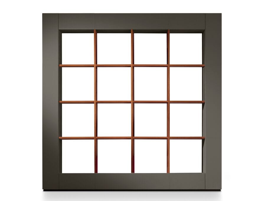 Двухсторонний книжный шкаф с кожаной обивкой i 4 Mariani ARCH-00120063