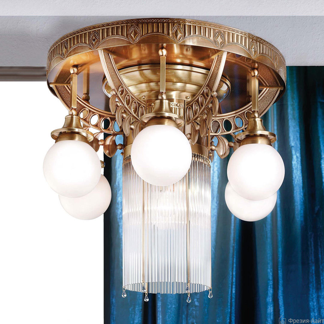 Orion DLU 1660/6+1 alt-MS/466 opal sm люстра потолочная ADELE 81891