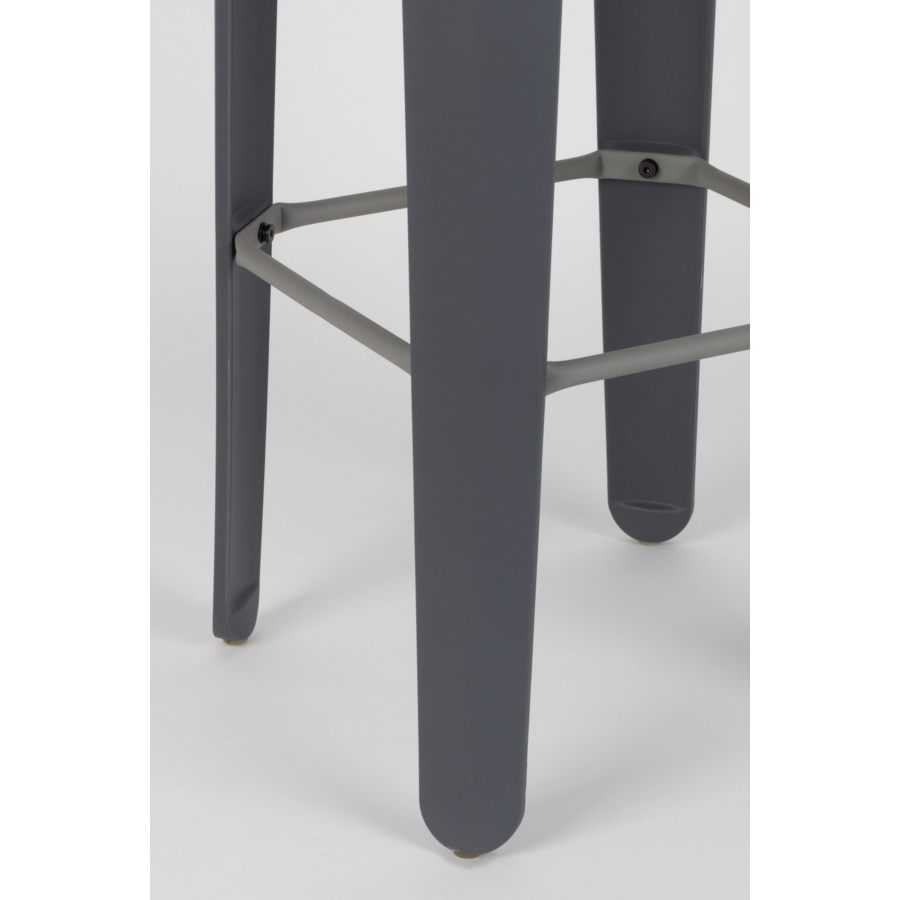 Стул барный Up-High темно-серый White Label Living 1500241 - Вид №4