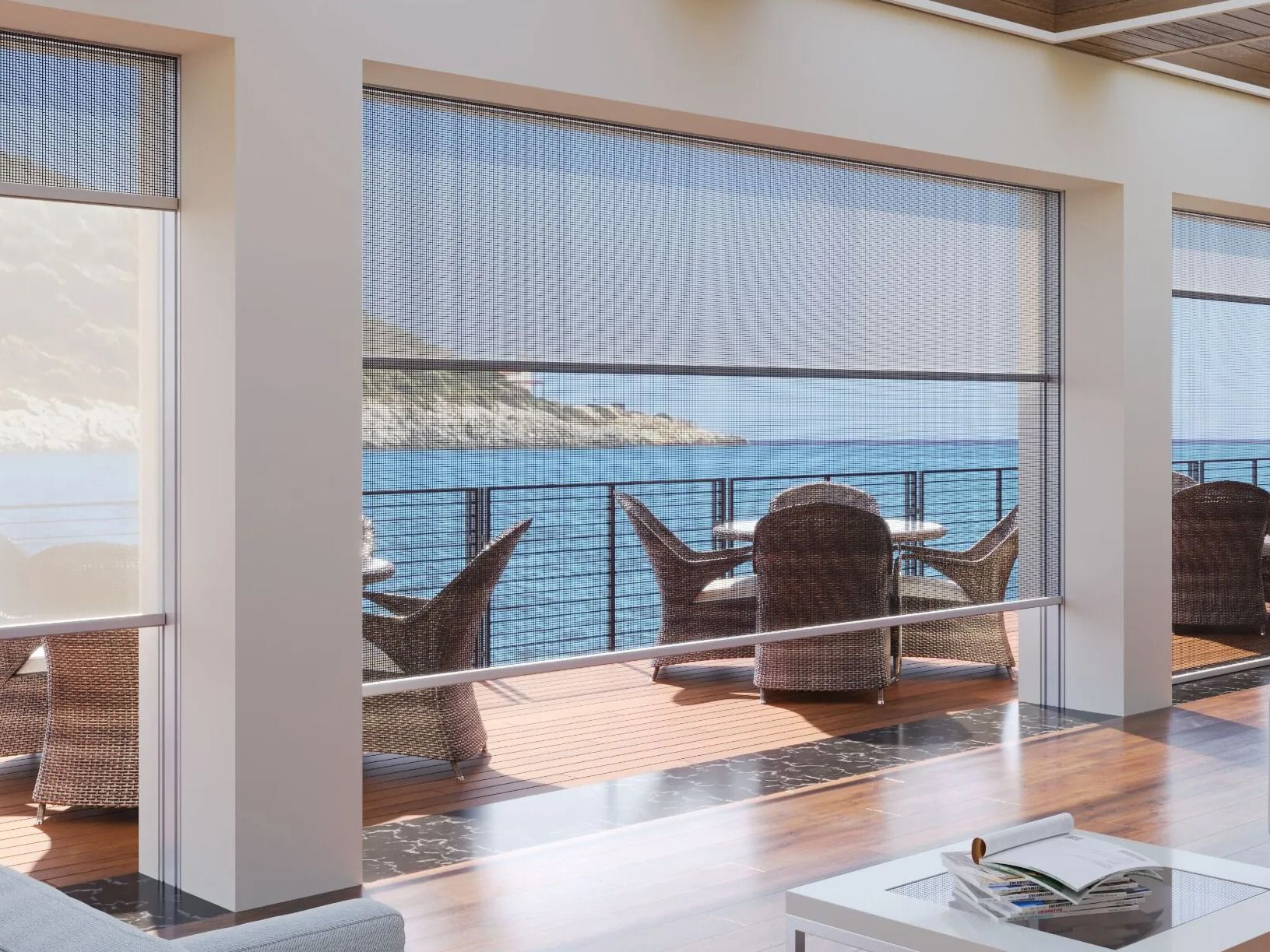 Вертикальная раздвижная встраиваемая москитная сетка Mv Line москитные сетки-большие встраиваемые размеры ARCH-00113993