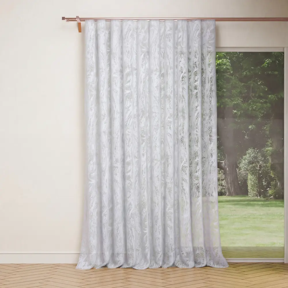 Тюль на ленте Нежность 300x280 см цвет белый Santreyd STLM-2119099