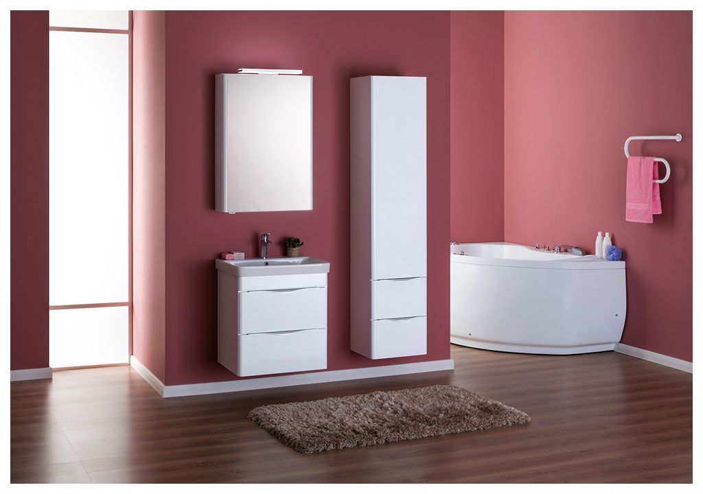 Тумба с раковиной Aquanet Орлеан 60 белый 0018308100182311 - Вид №3