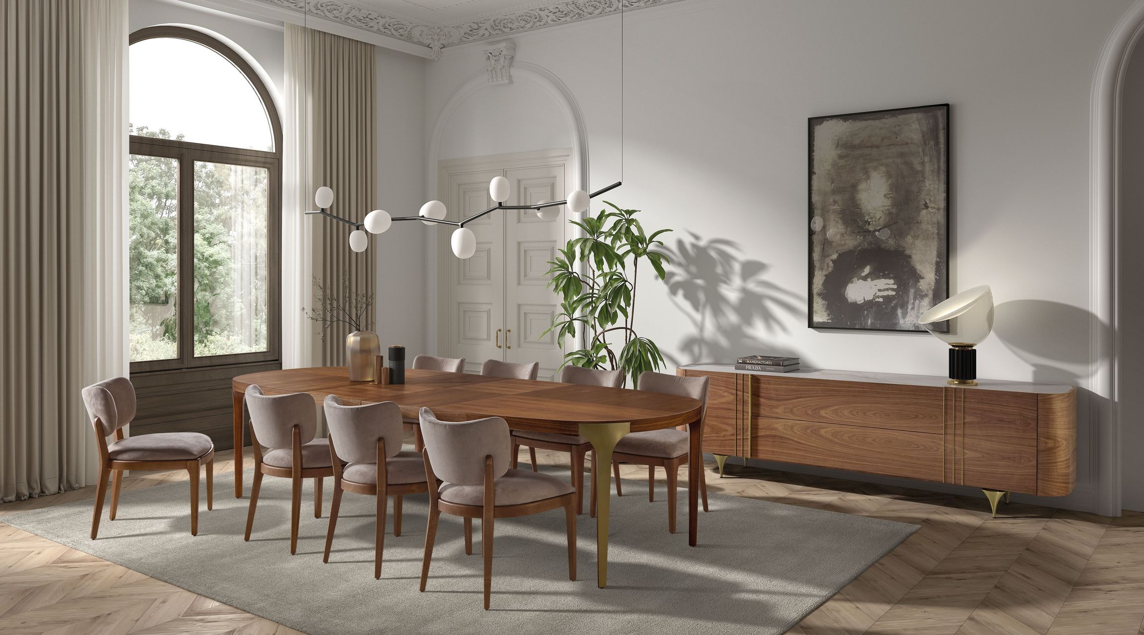 Деревянный выдвижной овальный стол Hurtado Evolution ARCH-00102243 - Вид №10