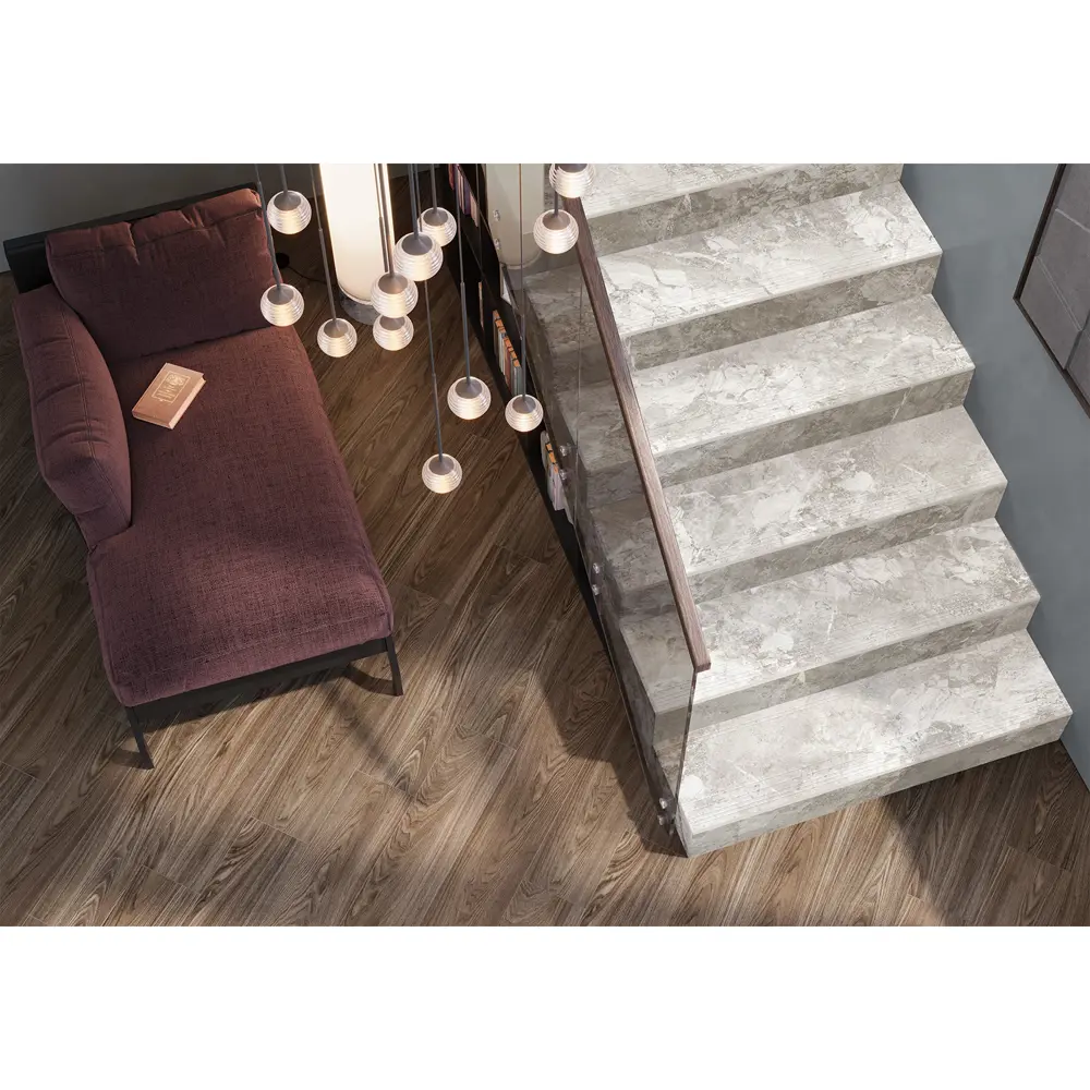 Ступенька с закругленными краями Landstone 40 120x30 см керамогранит цвет бежевый Santreyd STLM-2052372 - Вид №2
