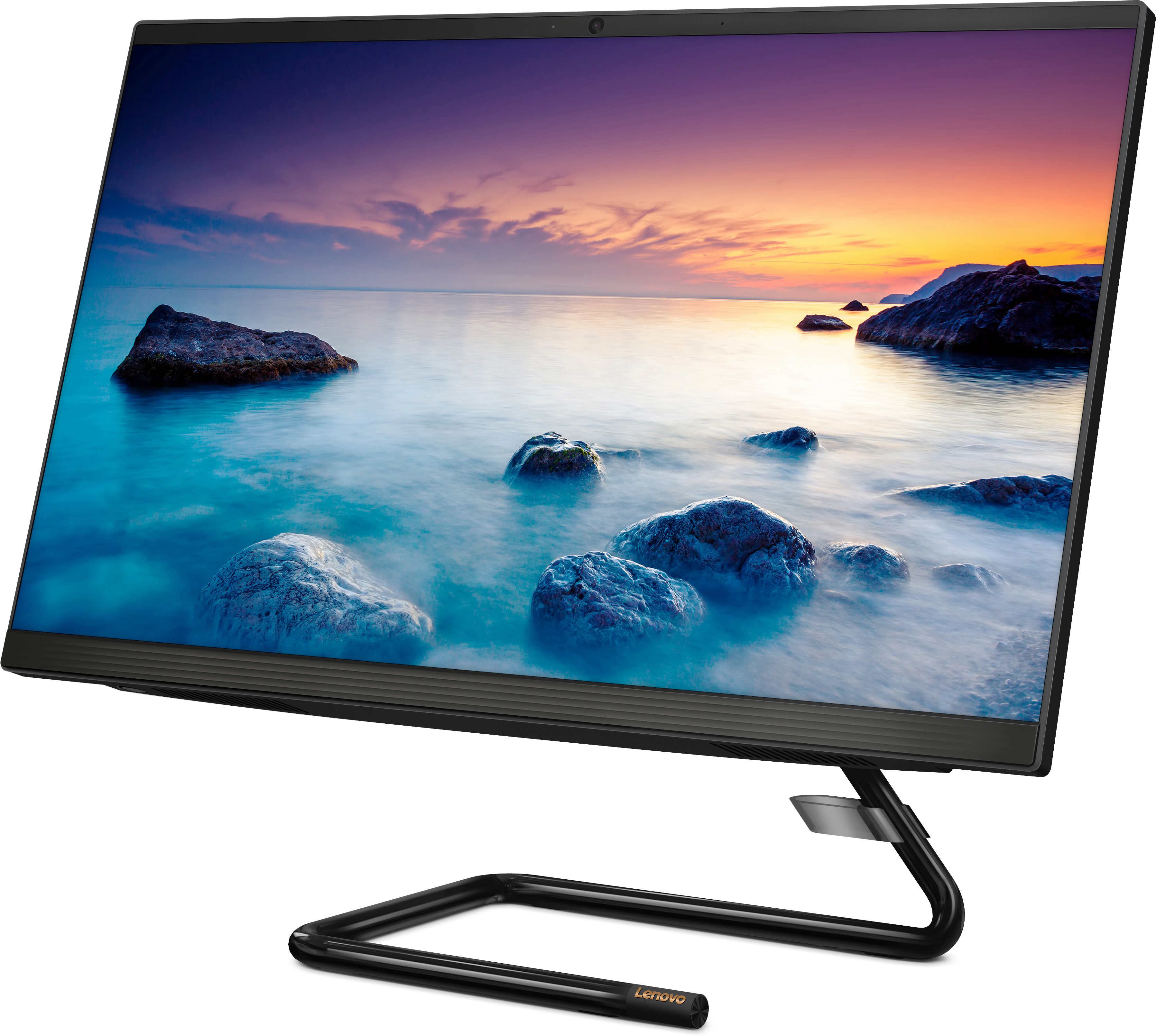 F0E800E5RK ideacentre aio a340-24iwl 23.8"(1920x1080 ips)/intel core i3 10110u(2.1ghz)/8192mb/1000+128ssdgb/dvdrw/int:intel uhd graphics 620/bt/wifi/war 1y/5.87kg/black/dos + клавиатура, мышь usb Lenovo Santreyd  - Вид №4
