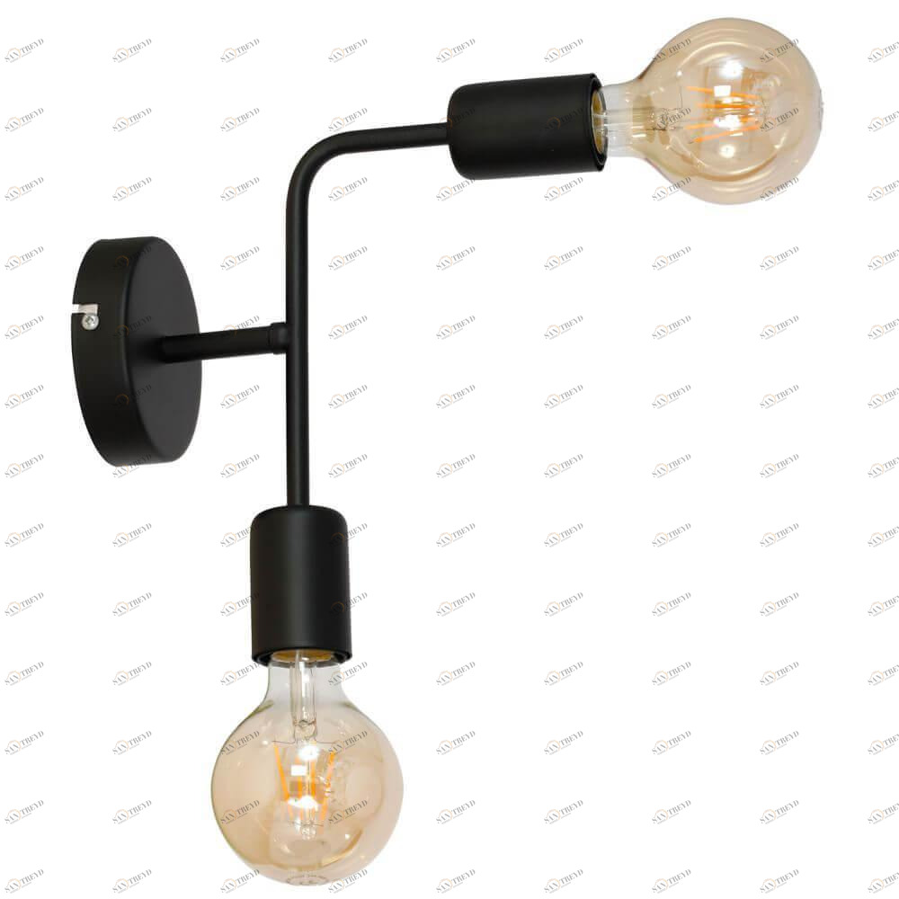 Бра настенное черное Luminex Candela 8924 LUMINEX СВЕЧА 00-3931335 Черный 