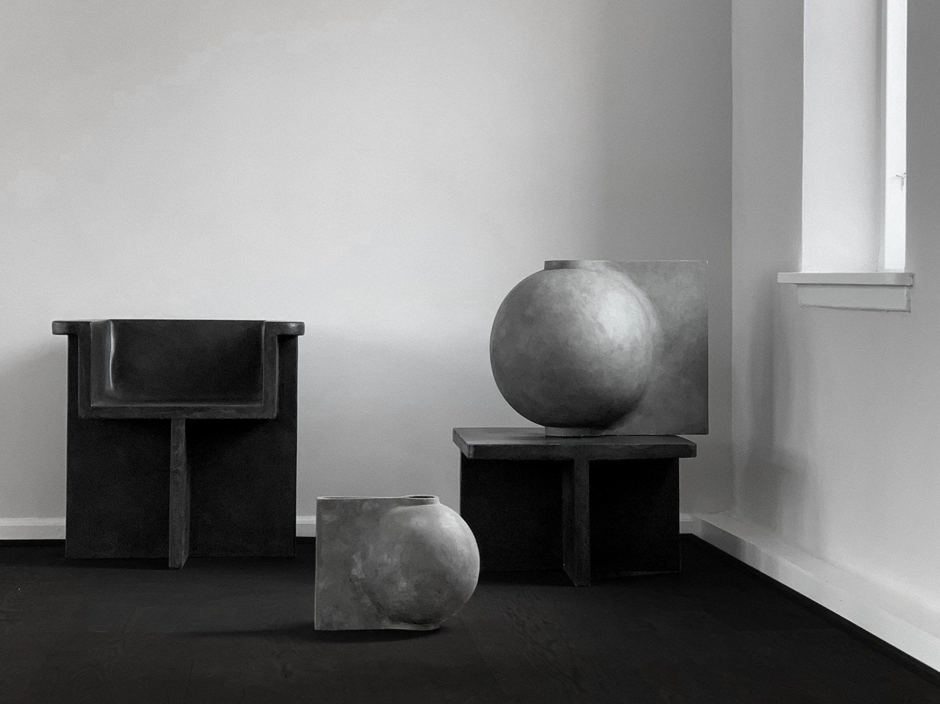 Стул из армированного волокном бетона с подлокотниками 101 Copenhagen Brutus ARCH-00152951 - Вид №2