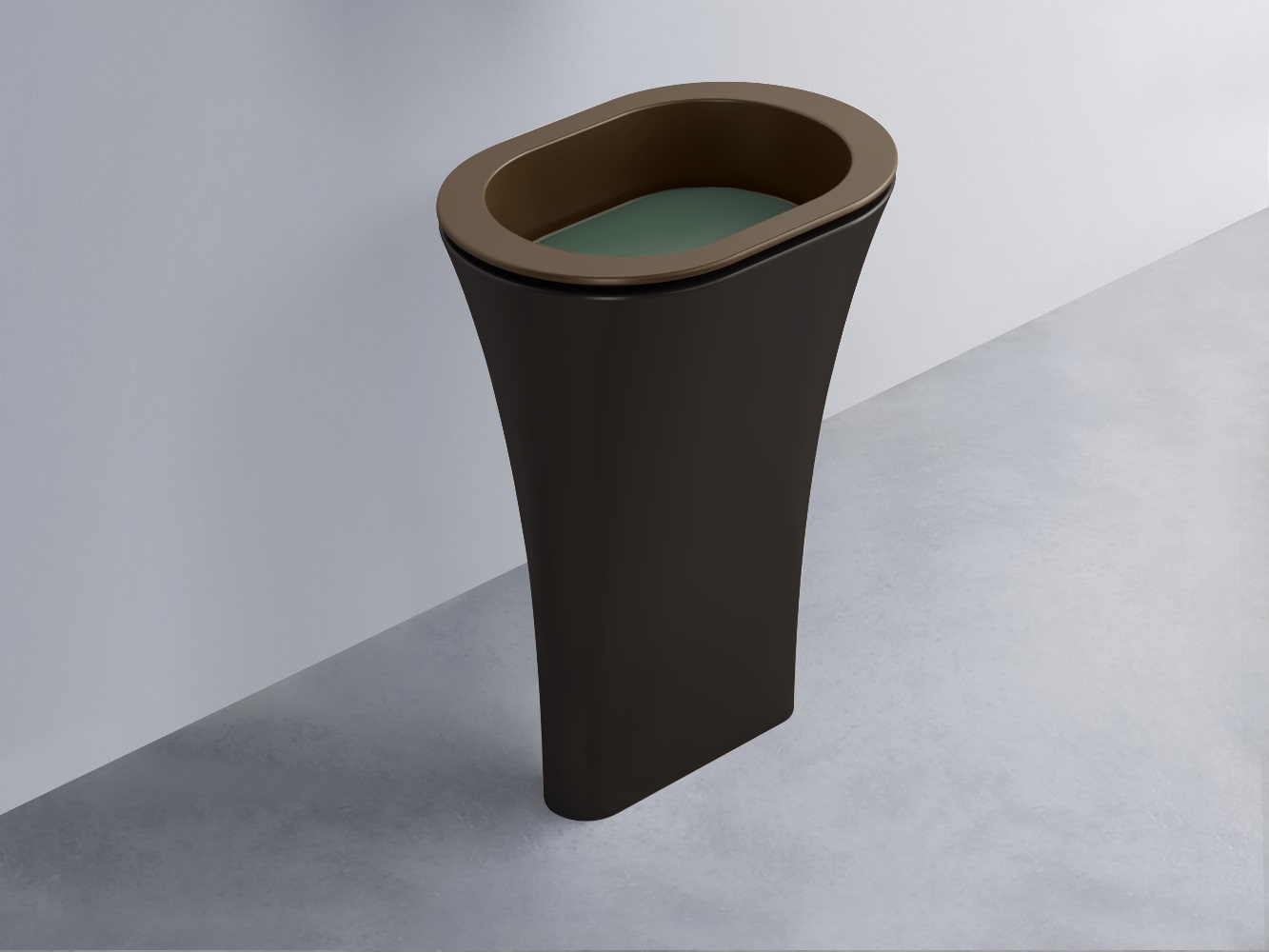 AMLA65-CA+AMPILO-MU+AMCOLO-LV Раковина Amedeo Ovale отдельностоящая cielo Enjoy + Amedeo Ceramica Cielo