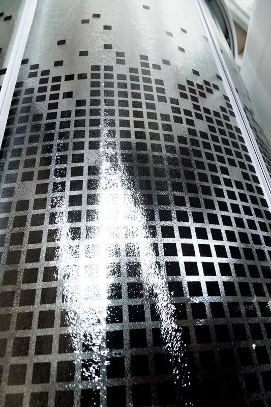 BМ4510 N (без крыши) BLACK Душшевая кабина DETO Серия ВМ L 809 с гм. и эл. BLACK - Вид №12