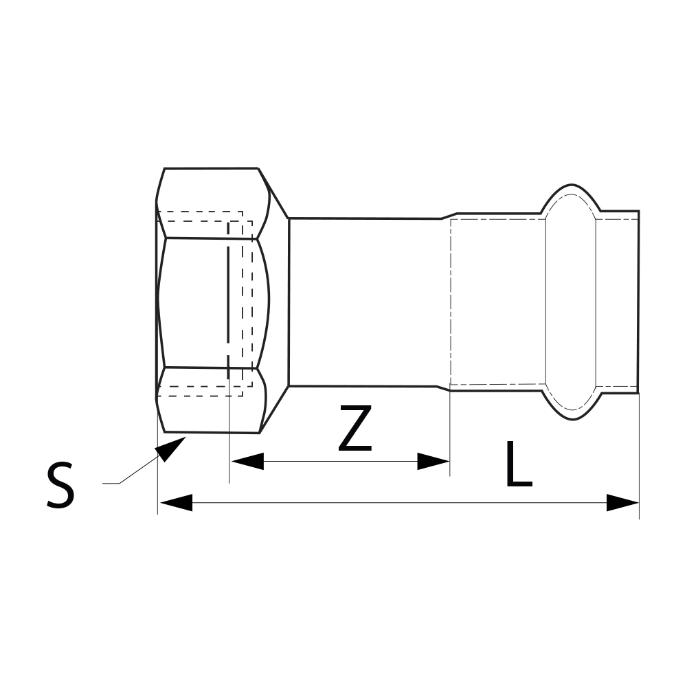 PS43550351200 Переходники Tece  - Вид №1