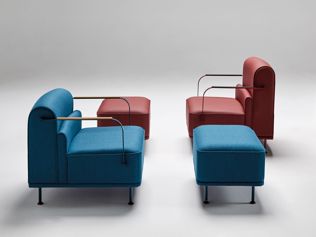 Прямоугольный пуф из ткани Mobboli Alpe ARCH-00109935 - Вид №3