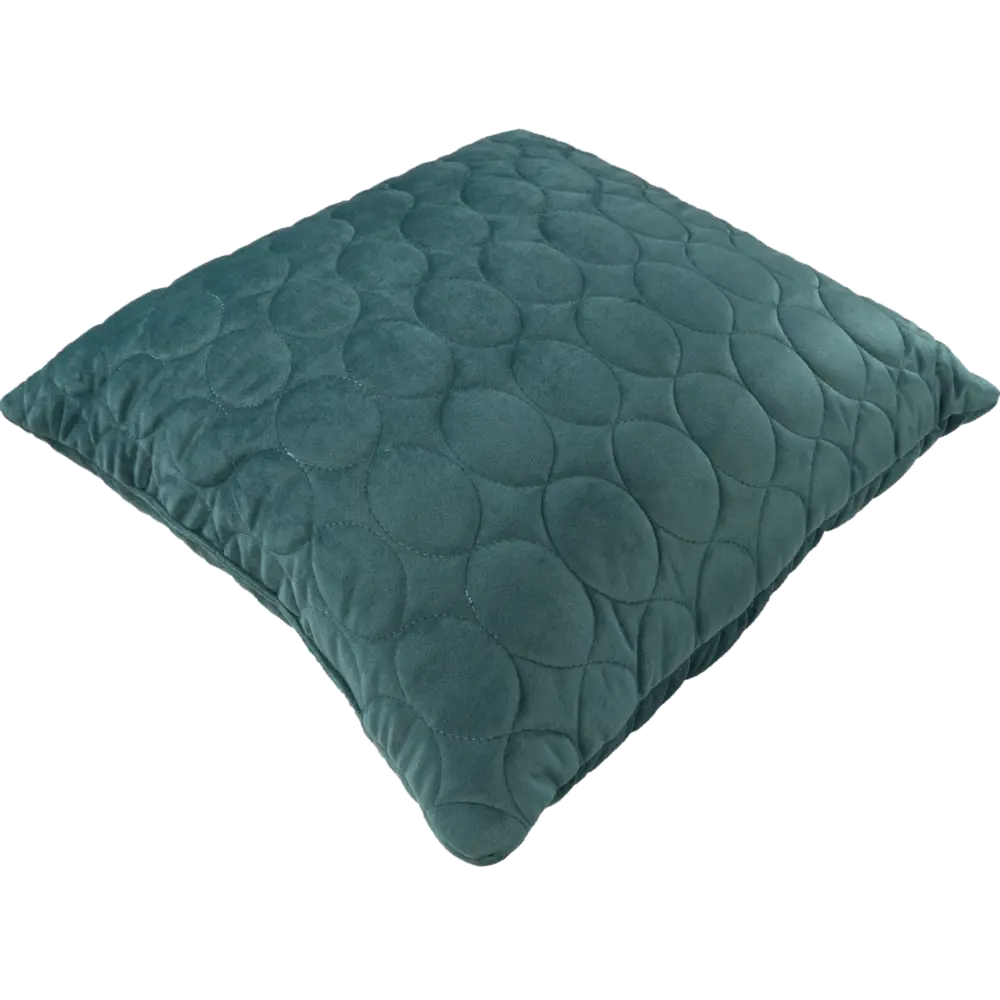 Подушка Овалы 50x50 см цвет бирюза LINEN WAY STLM-2202736 - Вид №1