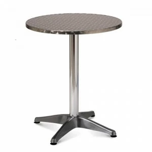 Столик кофейный круглый металлический серебро 60 см AFINA  240946 Серебро;хром