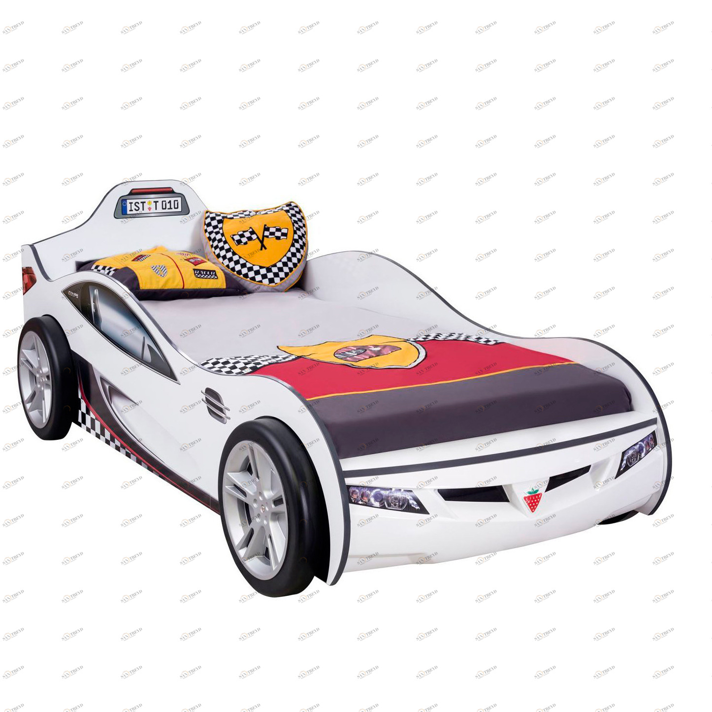 Кровать-машина 90х190 см белая Coupe CILEK  00-3832323 Белый Santreyd 