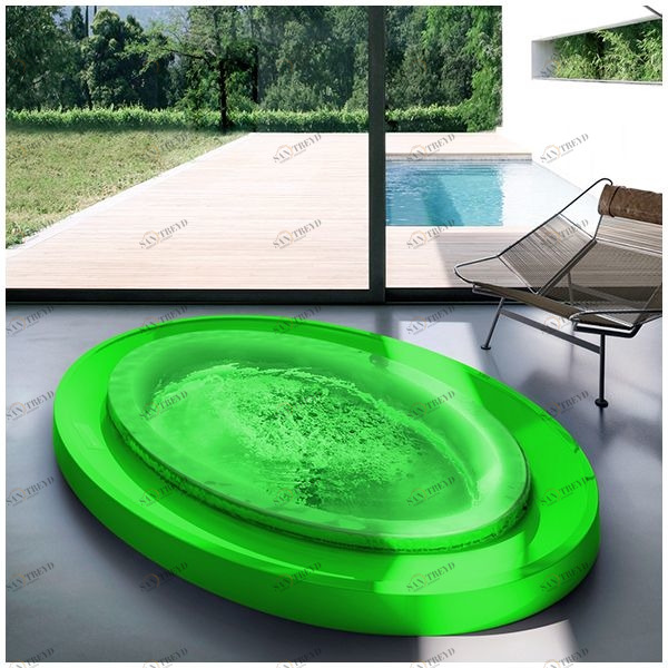 Бассейн Gruppo Treesse Fusion 231 SPA-V864H-ZE встроенный овальный зеленый Fusion SPA SPAV864HZE