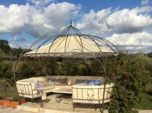 GH LAZZERINI Кованая беседка со скамейкой