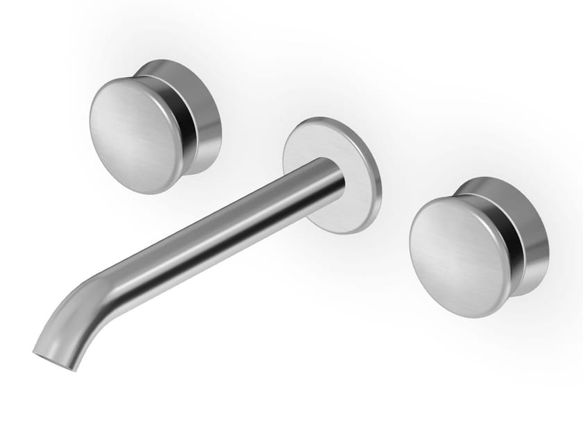 3 отверстия из нержавеющей стали настенный смеситель для раковины с аэратором Zucchetti Sablier ARCH-00018581