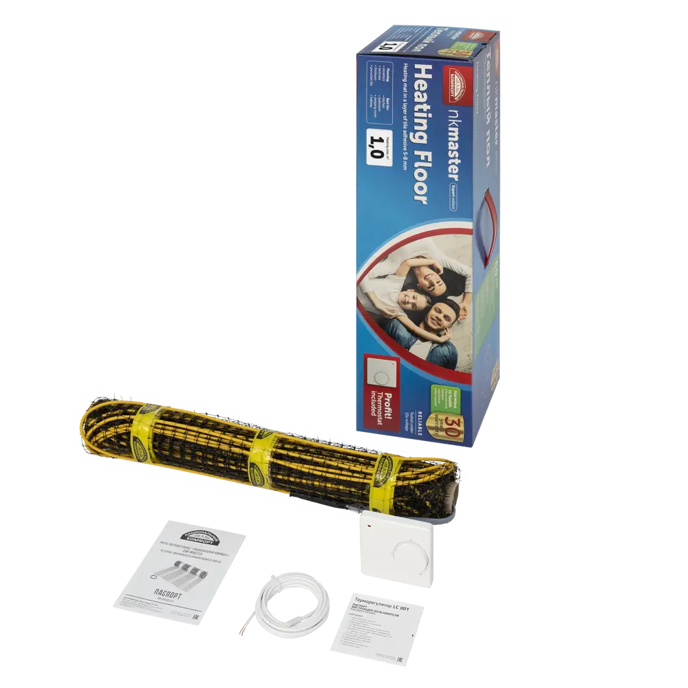 Нагревательный мат для теплого пола Теплолюкс Национальный Комфорт 1 м², 150 Вт STLM-2197421 - Вид №2