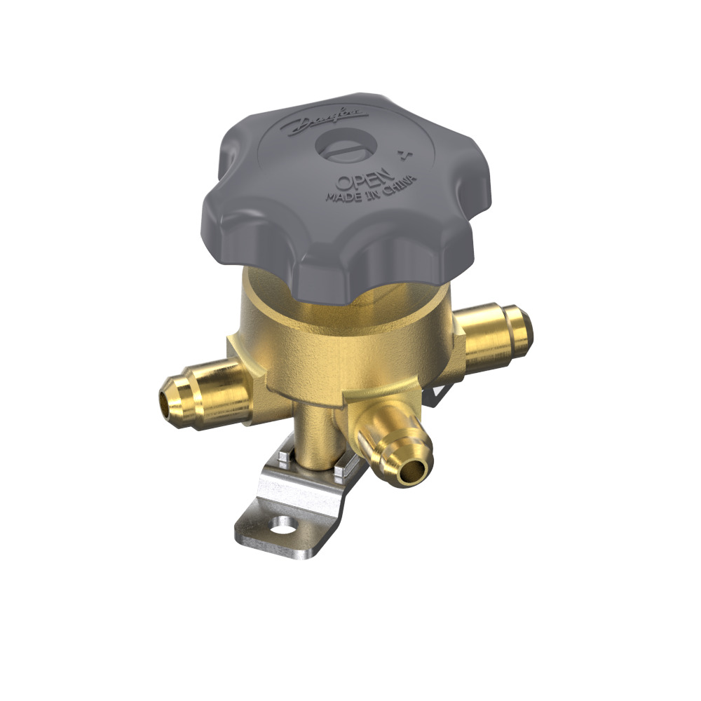 Danfoss BML — Запорные мембранные клапаны с ручным управлением BMT 6 Клапан запорный трехходовой 009G0105  - Вид №4