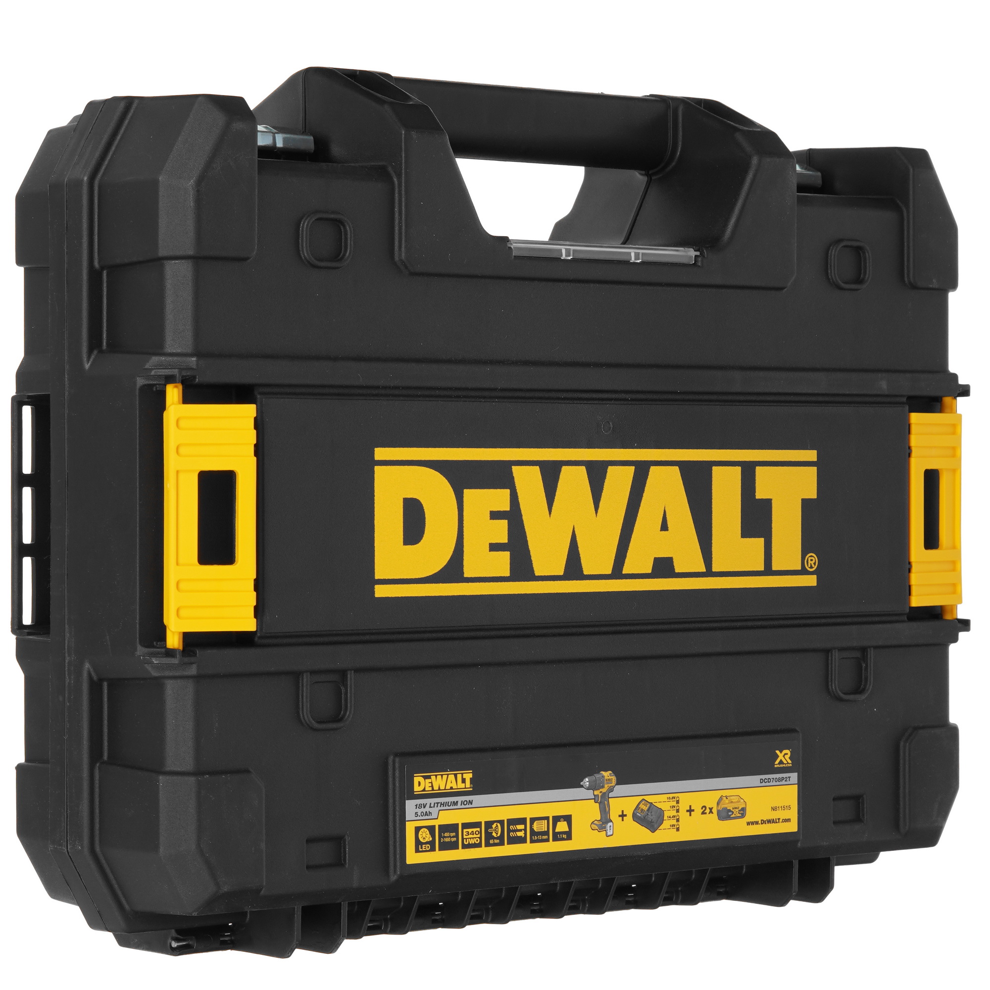 Дрель-шуруповерт DeWalt DCD708P2T-QW XR FLEXVOLТ 18/54V 5440959 STDN-0031556 - Вид №8
