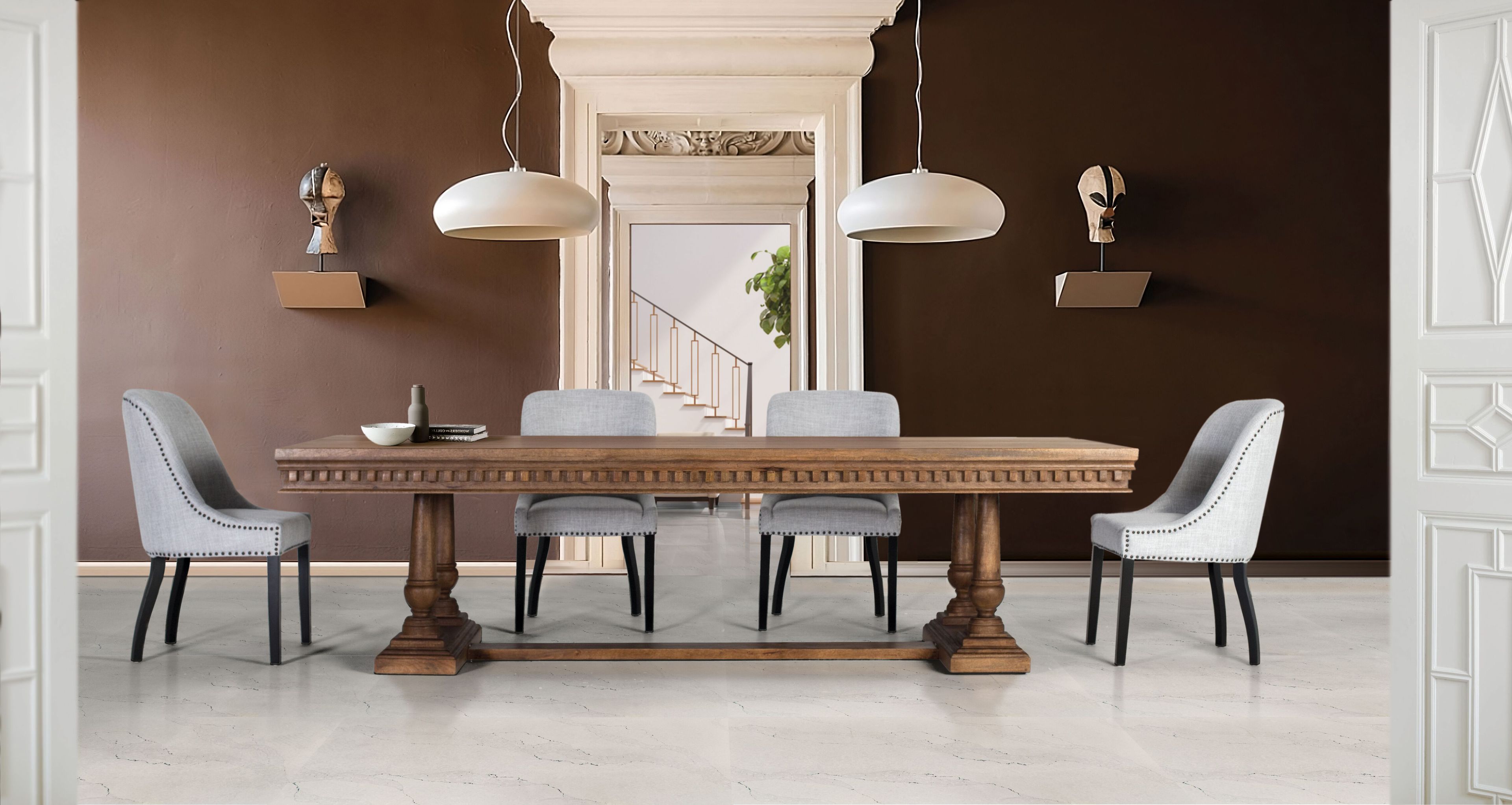 Прямоугольный стол из манго Giner y Colomer 1774 ARCH-00039743 - Вид №5