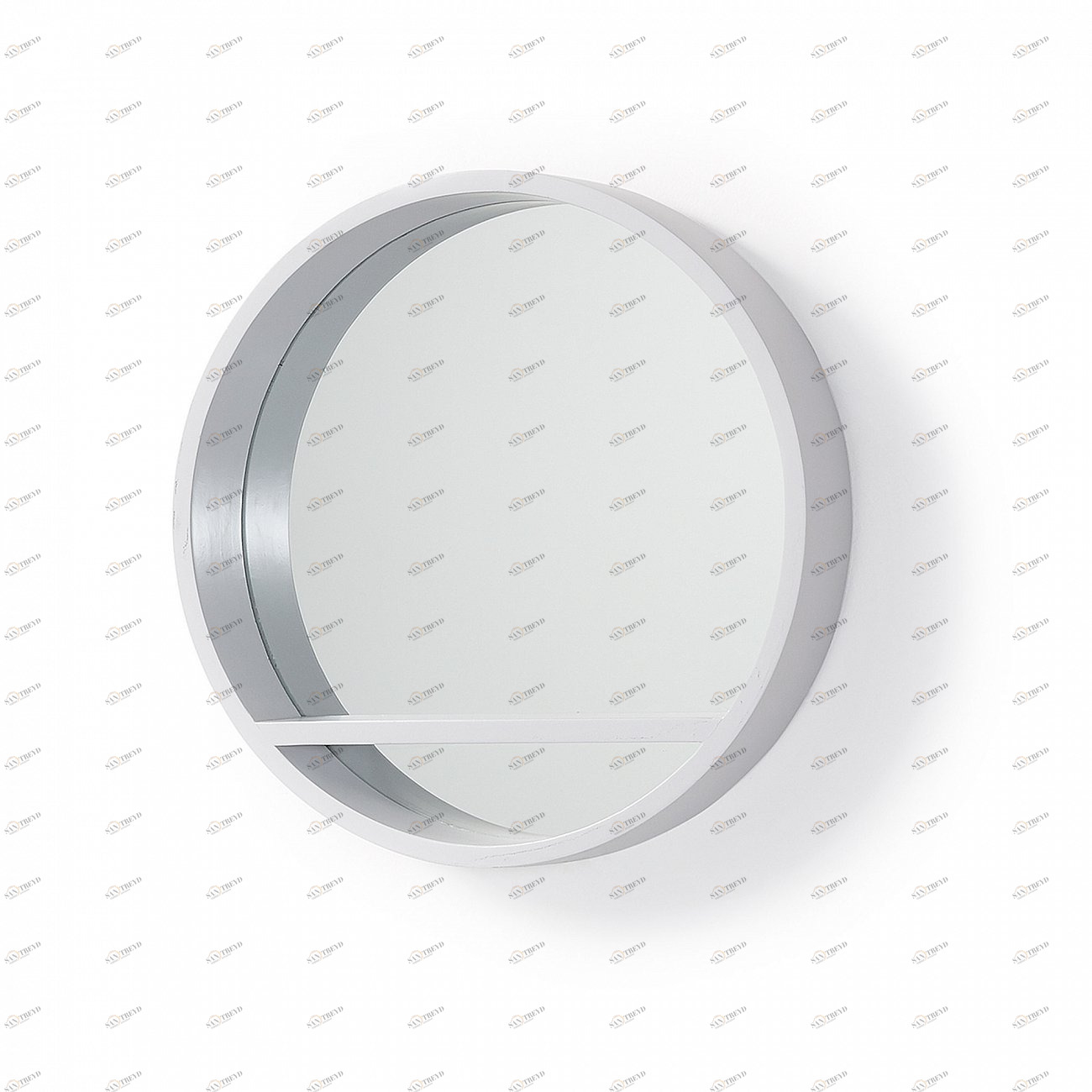 Зеркало белое круглое с полкой манго Goes от La Forma LA FORMA GOES 342832 Белый 