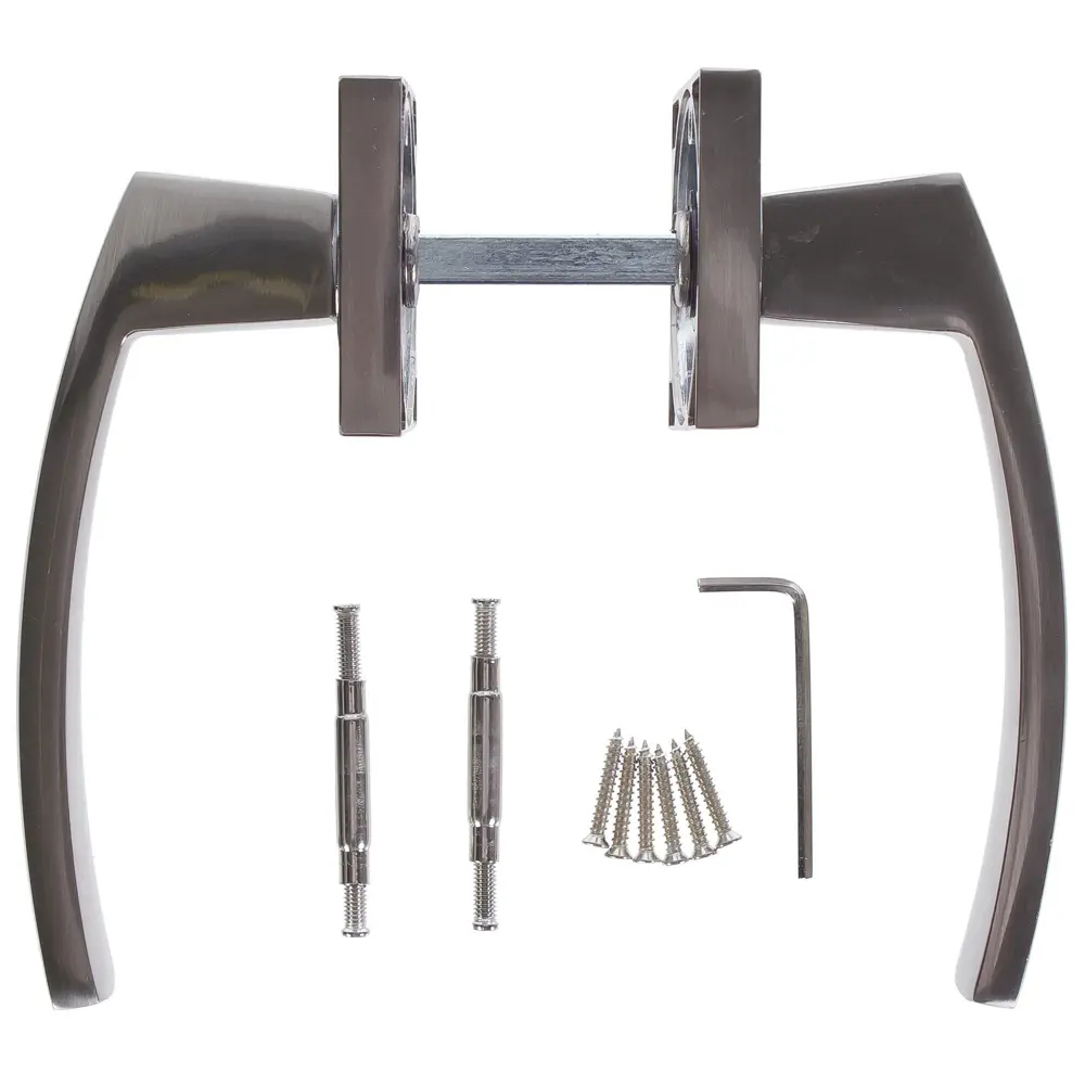 Дверная ручка Inspire «SQ Beam», без запирания, комплект, цвет никель STLM-2075901 - Вид №2