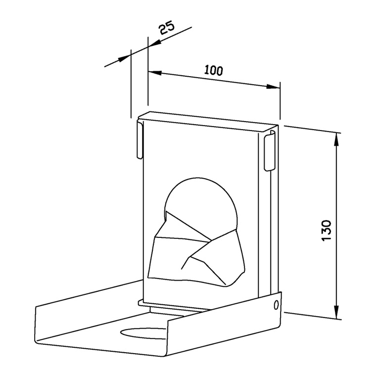 731500 Диспенсер для гигиенических сумок WP156 WAGNER_EWAR A-LINE Wagner Ewar  - Вид №1