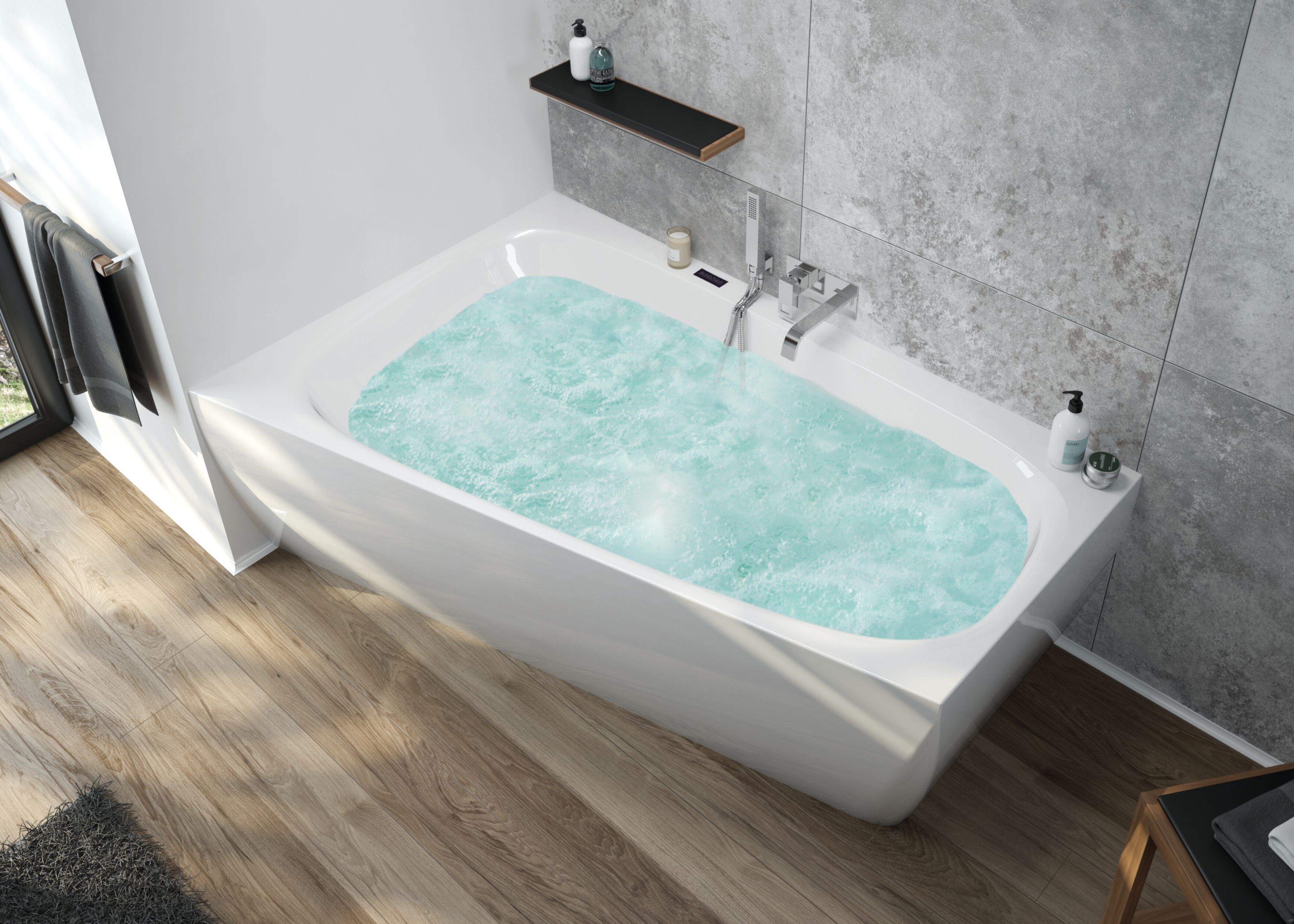 Акриловая асимметричная угловая ванна HOESCH iSensi ARCH-00152273 - Вид №1