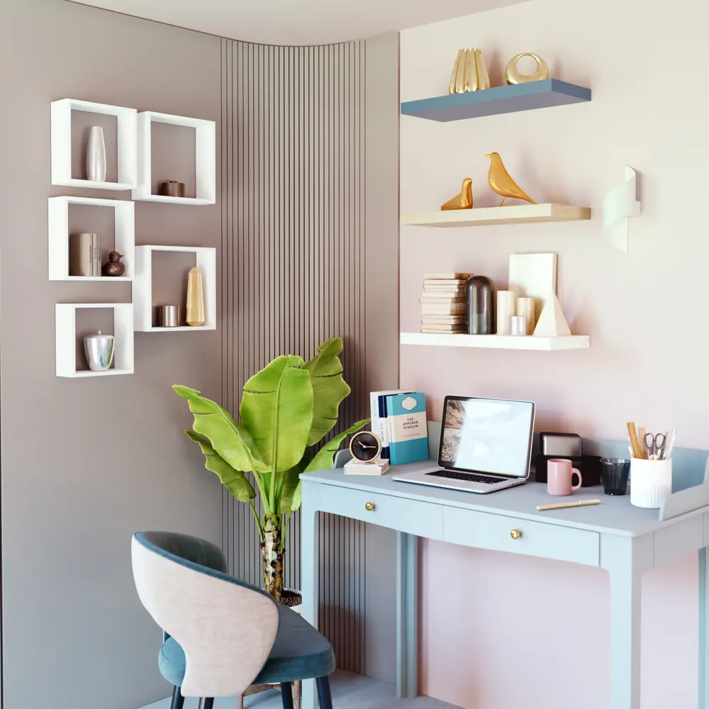 SPACEO: Набор из трёх полок для интерьера 24x24/27x27/30x30 см 82877492 STLM-1097430 - Вид №7