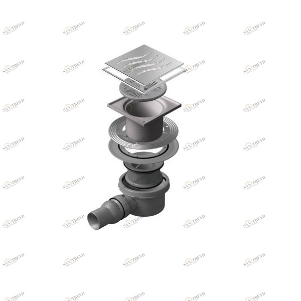 Точечный трап 150х150 мм CONFLUO STANDARD TIDE 1 MASK 13000070 PESTAN