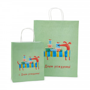 565983 Пакет бумажный «Такса» 23 х 10 х 28 см