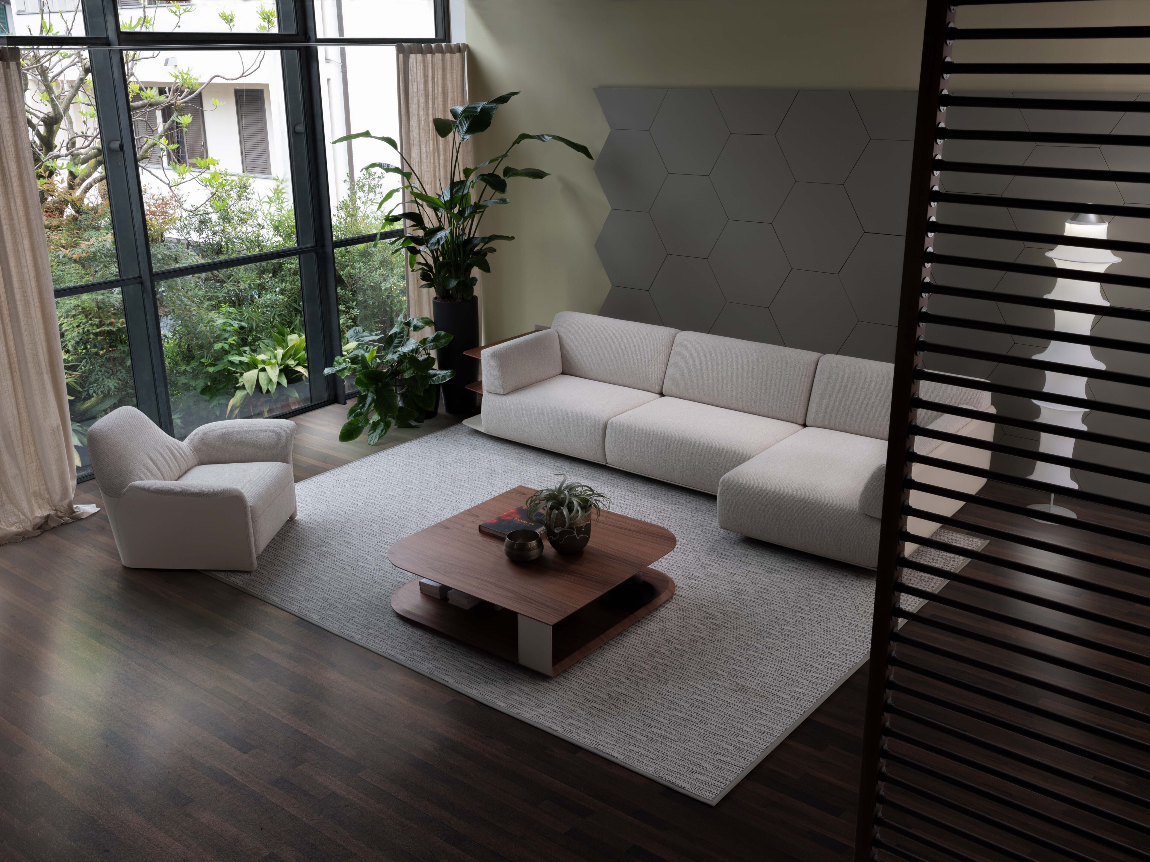 Низкий квадратный журнальный столик в фанере Casa Covre TORTUGA ARCH-00089678 - Вид №2