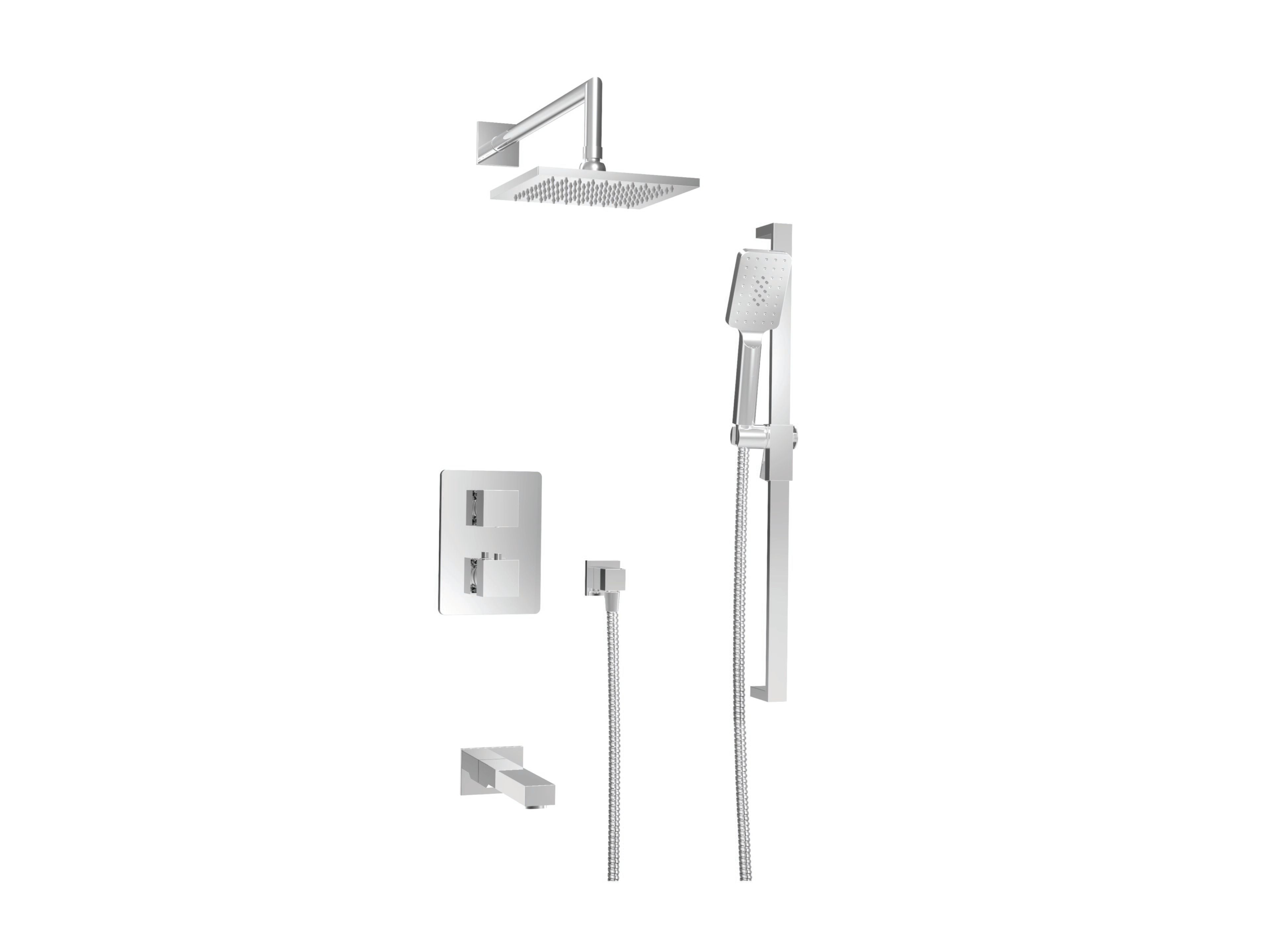 Встраиваемый термостатический набор для ванны с ручным душем BARIL Rec B05 ARCH-00054939