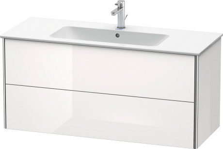 XS417404040 Тумбочка подвесная XSquare #XS4174 1210 x 478 мм Черный глянцевый лак Duravit - Вид №2