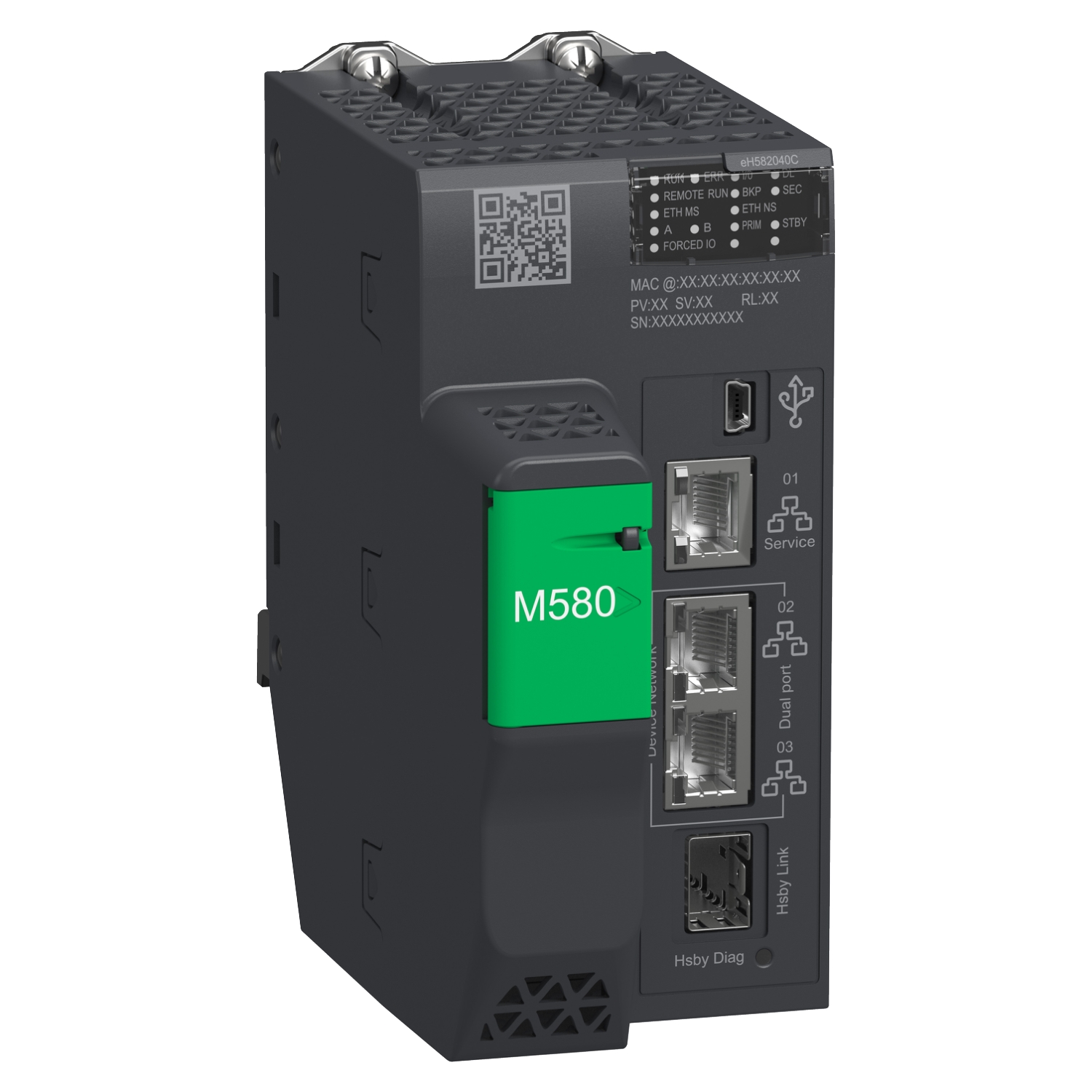 BMEH582040C M580 ЦПУ горячего резер. ур. 2, ОЗУ 8 MB, RIO (до 8 ст. X80+Quantum IO), лак. Schneider Electric Промышленные ПЛК Modicon 