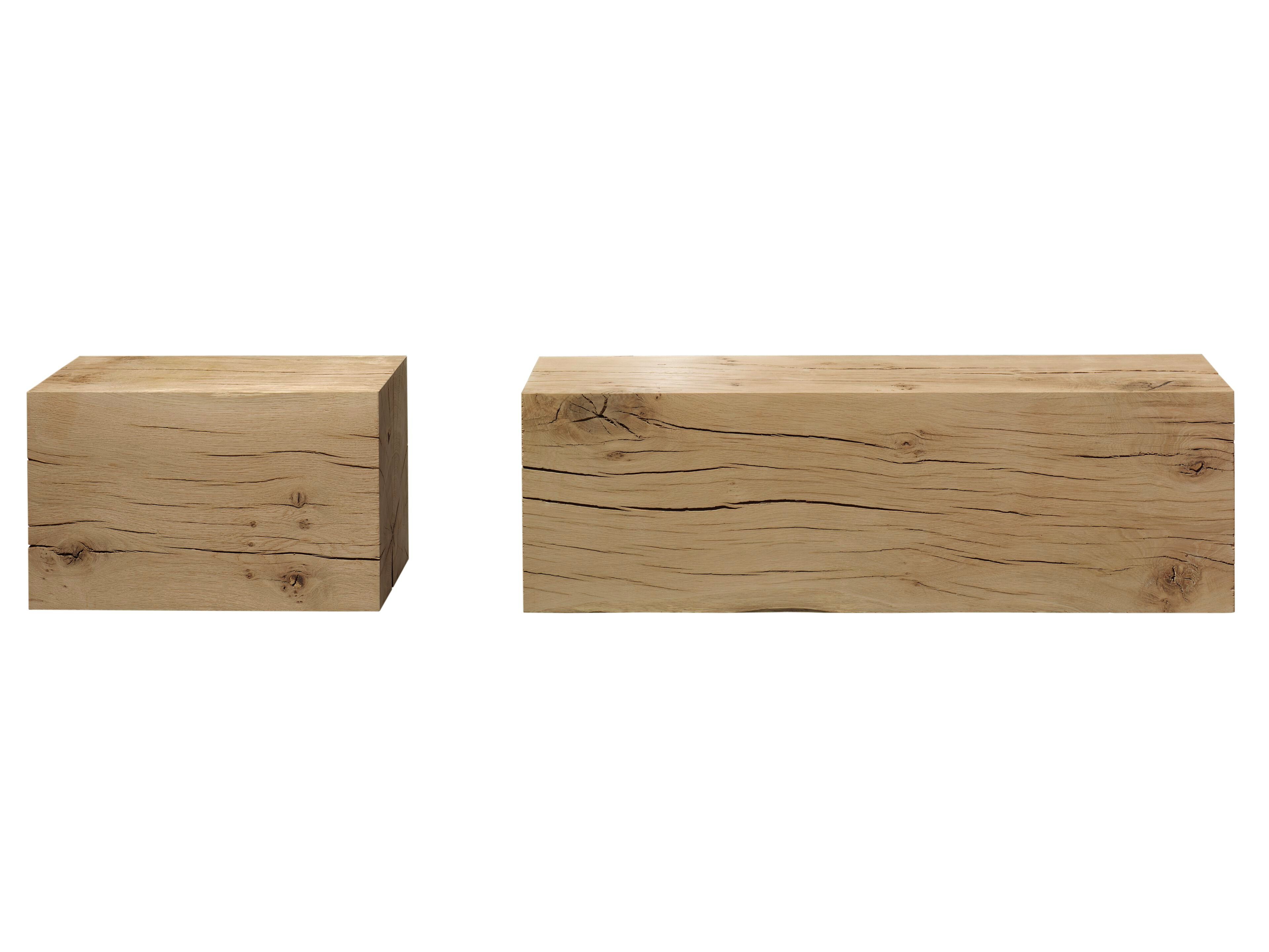 Дубовый стул / журнальный столик e15 RAW ARCH-00088323