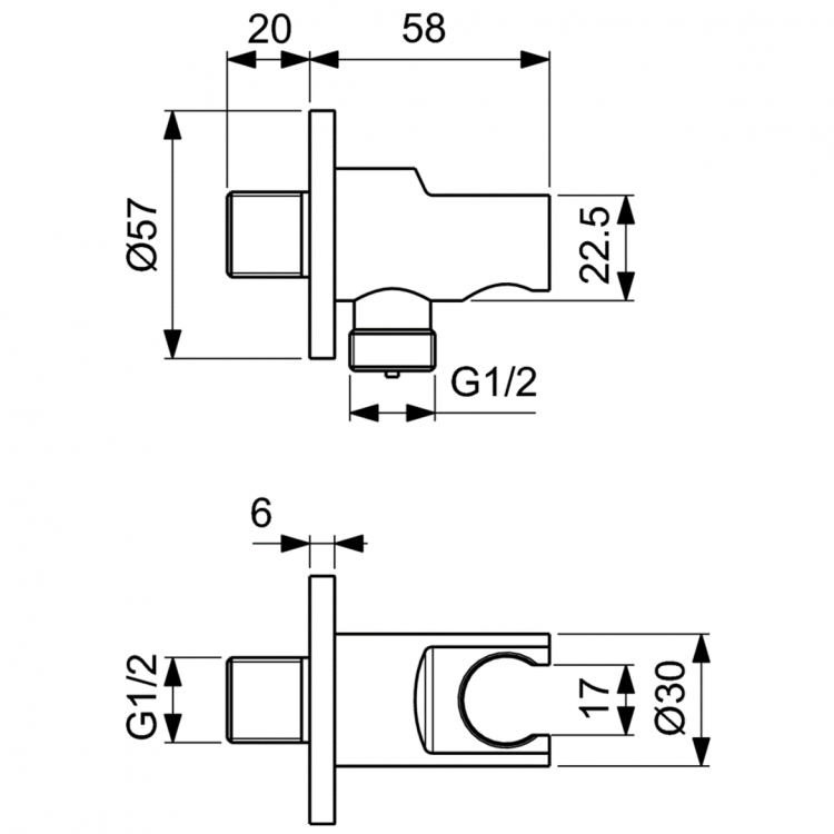 A7573AA Промо комплект "ВСЕ для встройки ALL IN ONE" Ideal Standard CERATHERM T100  - Вид №18