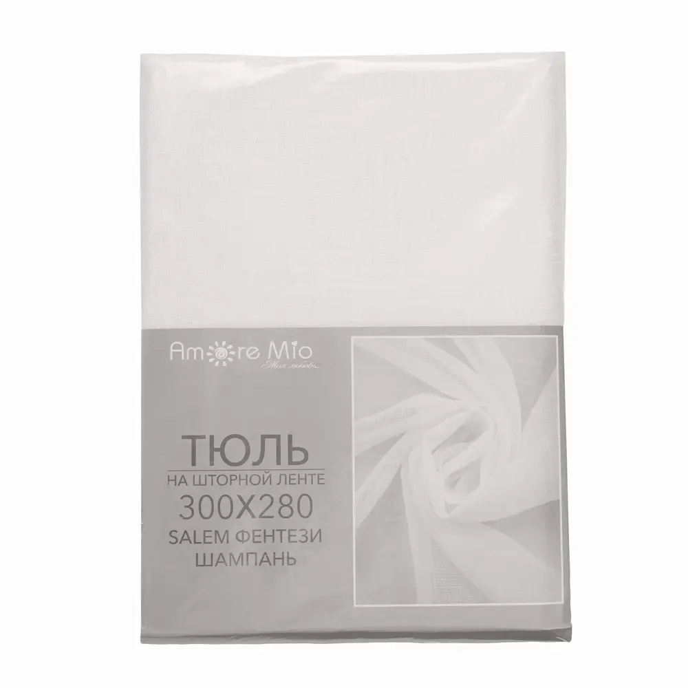 Тюль на ленте Salem 300x280 см фентези цвет шампань AMORE MIO STLM-2061924 - Вид №5