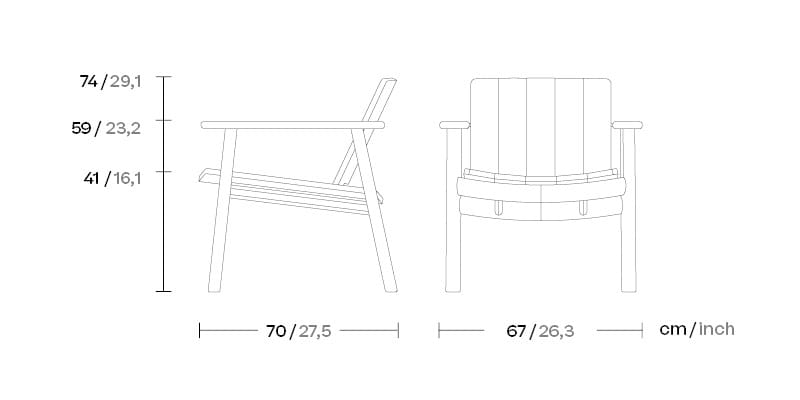 Садовое кресло из тикового дерева с подлокотниками Kettal ARCH-00082778 - Вид №4