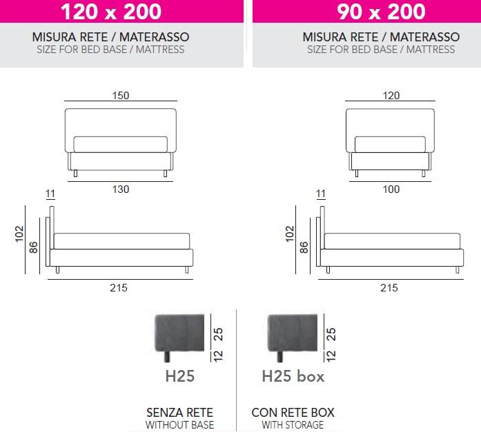 Twils Односпальная кровать с мягким изголовьем Frick sun-id-1474007 - Вид №4