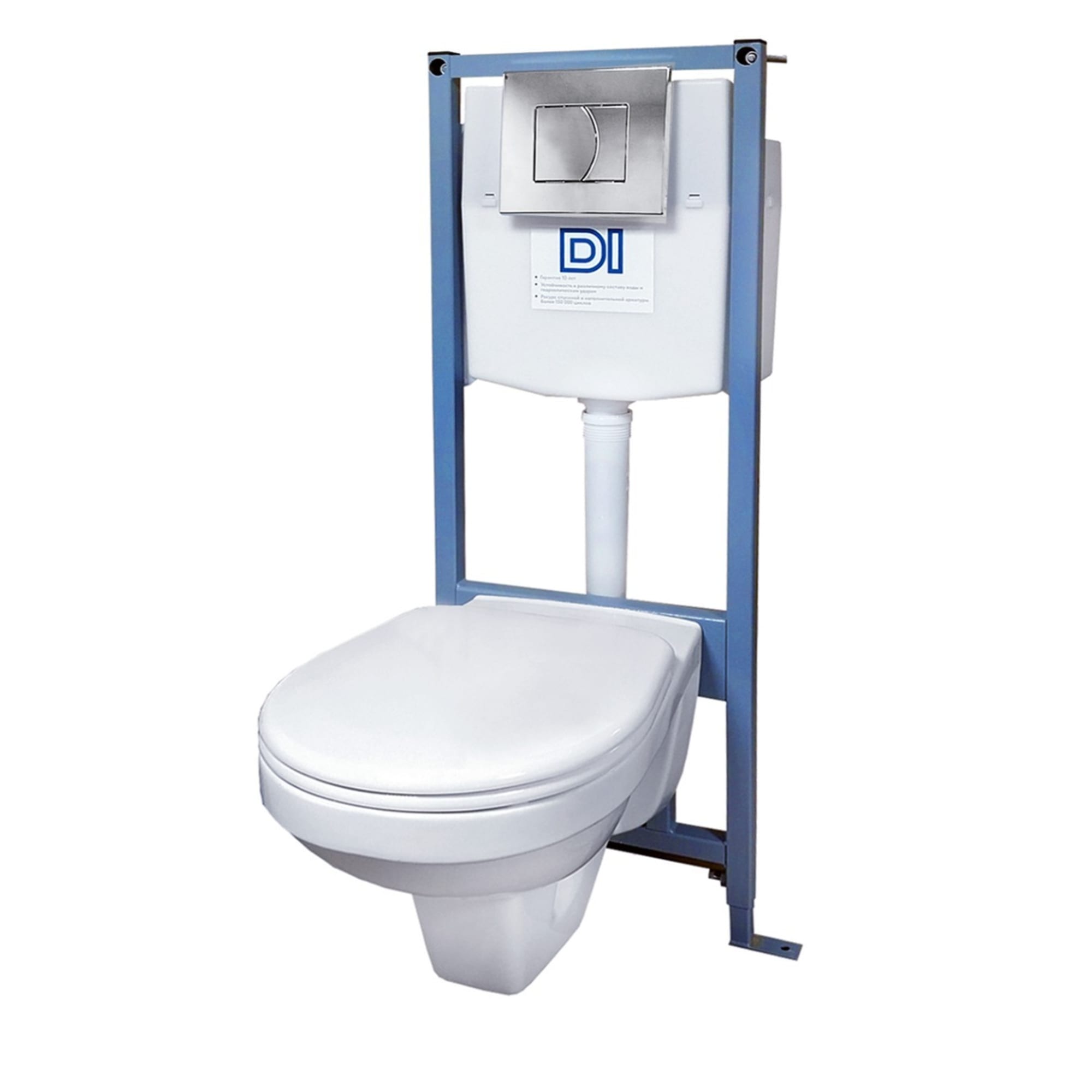 82901252 Комплект инсталляция с унитазом Рио с кнопкой ROSA Santreyd